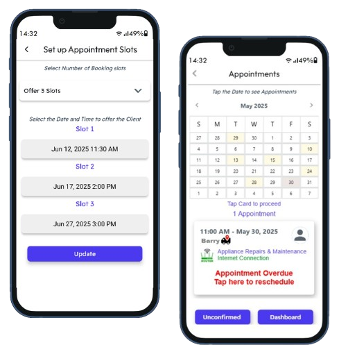 Scheduling appointments